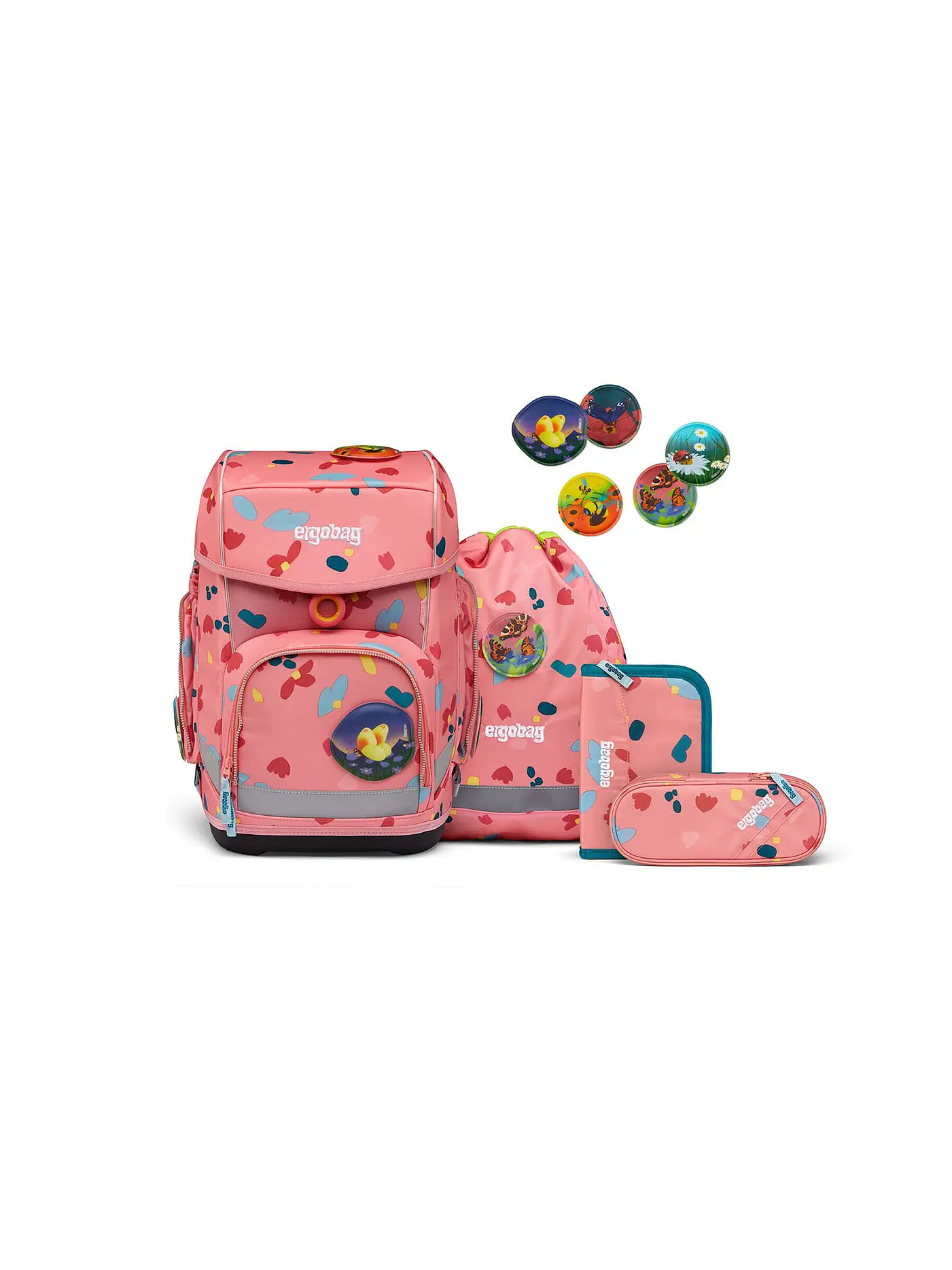 ERGOBAG | Schultaschen Set Cubo 5tlg ZitronenfaltBär | 